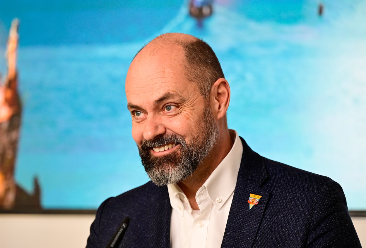 Ředitel pražské záchranné služby Petr Kolouch vystoupil na tiskové konferenci k výročí 165 let od založení Zdravotnické záchranné služby hl. m. Prahy, 8. prosince 2022, Praha.
