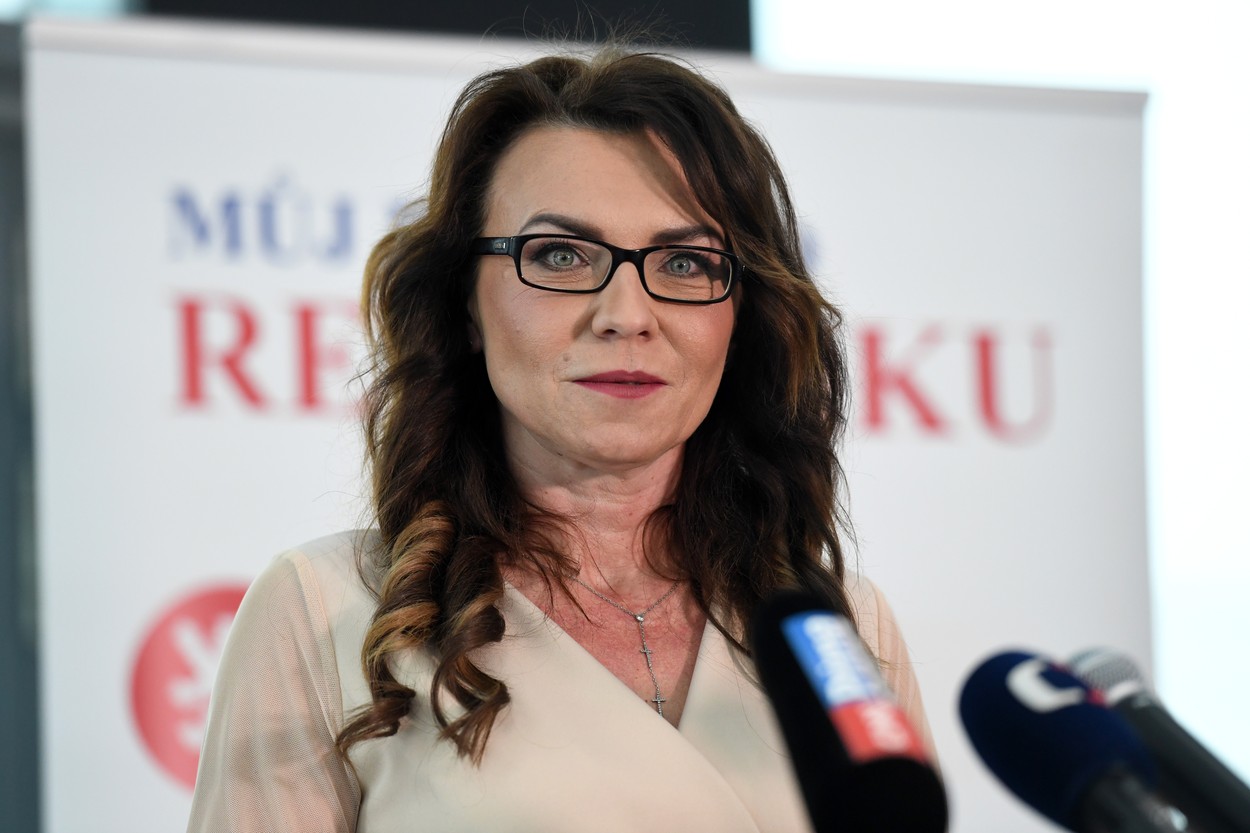 Nejvyšší správní soud 13. prosince 2022 vyřadil z volby prezidenta republiky Denisu Rohanovou (na snímku z 18. února 2022), podpořenou členy bývalé Poslanecké sněmovny. 