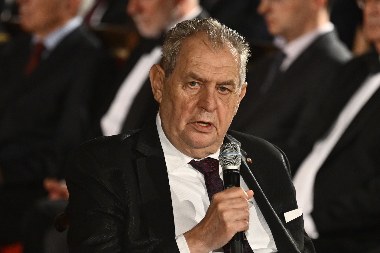 Prezident České republiky Miloš Zeman.