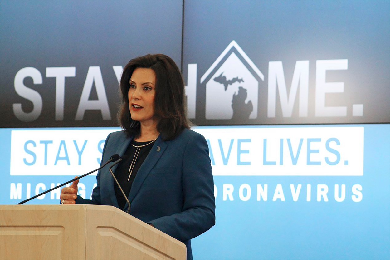 Michiganská demokratická guvernérka Gretchen Whitmerová. 