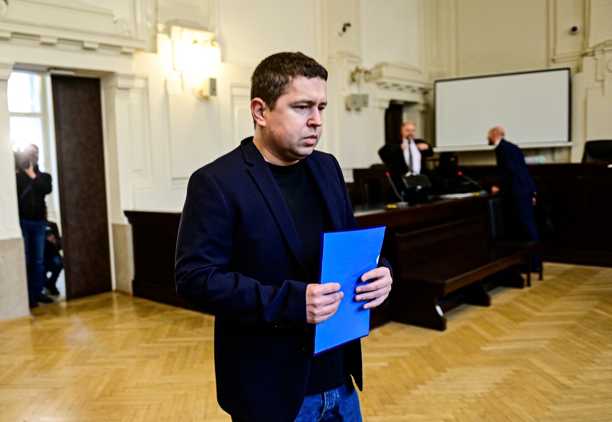 Andrej Babiš mladší u soudu.