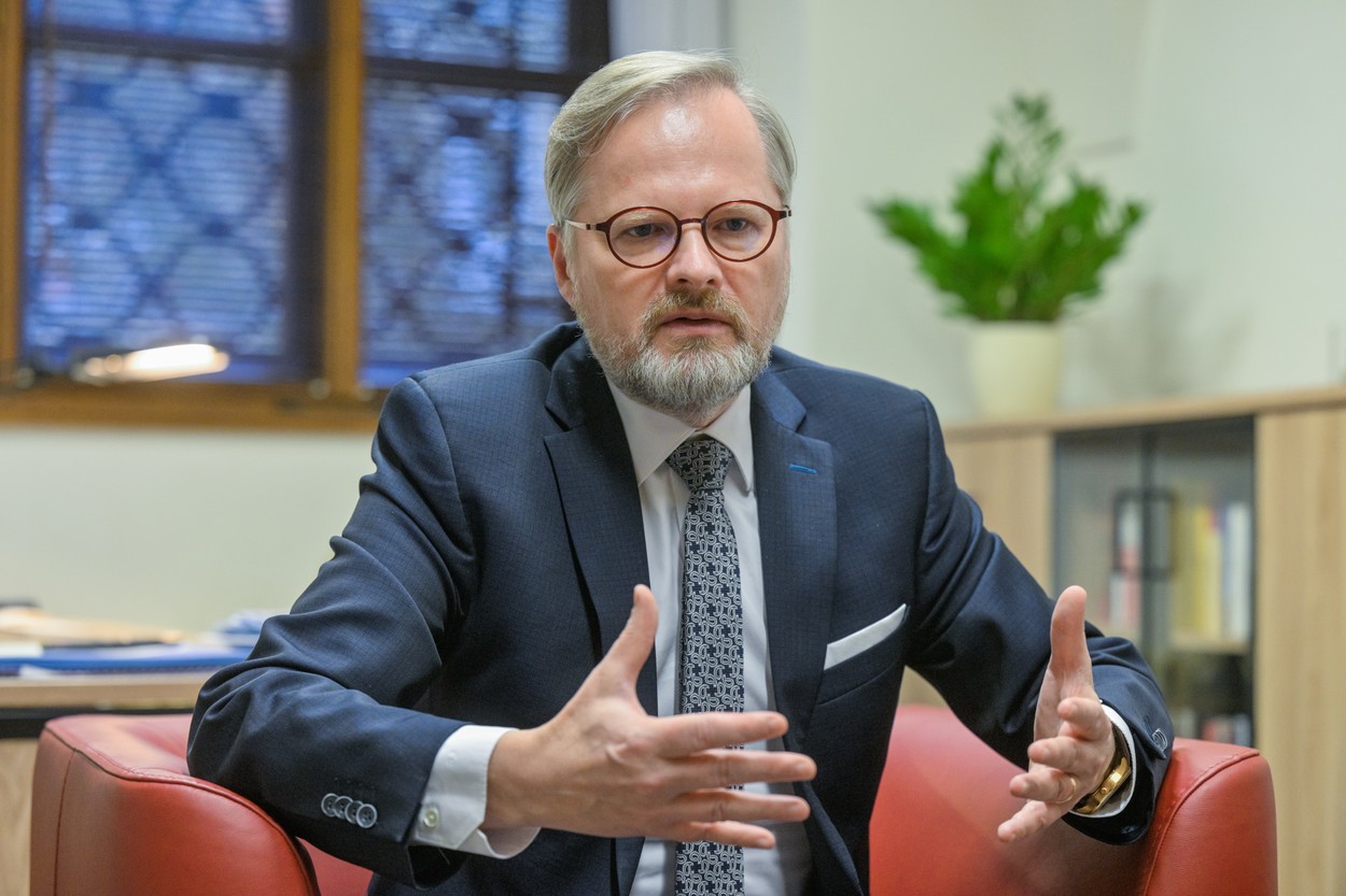 Premiér České republiky Petr Fiala (ODS).
