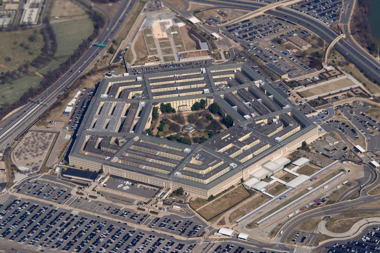 Pohled na budovu Pentagonu ve Washingtonu, kde sídlí ministerstvo obrany USA.
