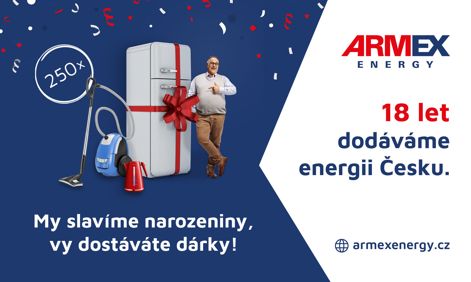 Armex Energy slaví 18 let na trhu. Výročí připomíná soutěží pro nové i stávající zákazníky