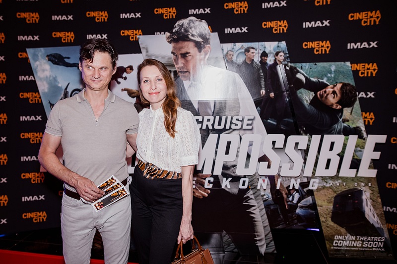 Tereza Bebarová s partnerem Ivanem Kotmelem. Tereza Bebarová s partnerem Ivanem Kotmelem.