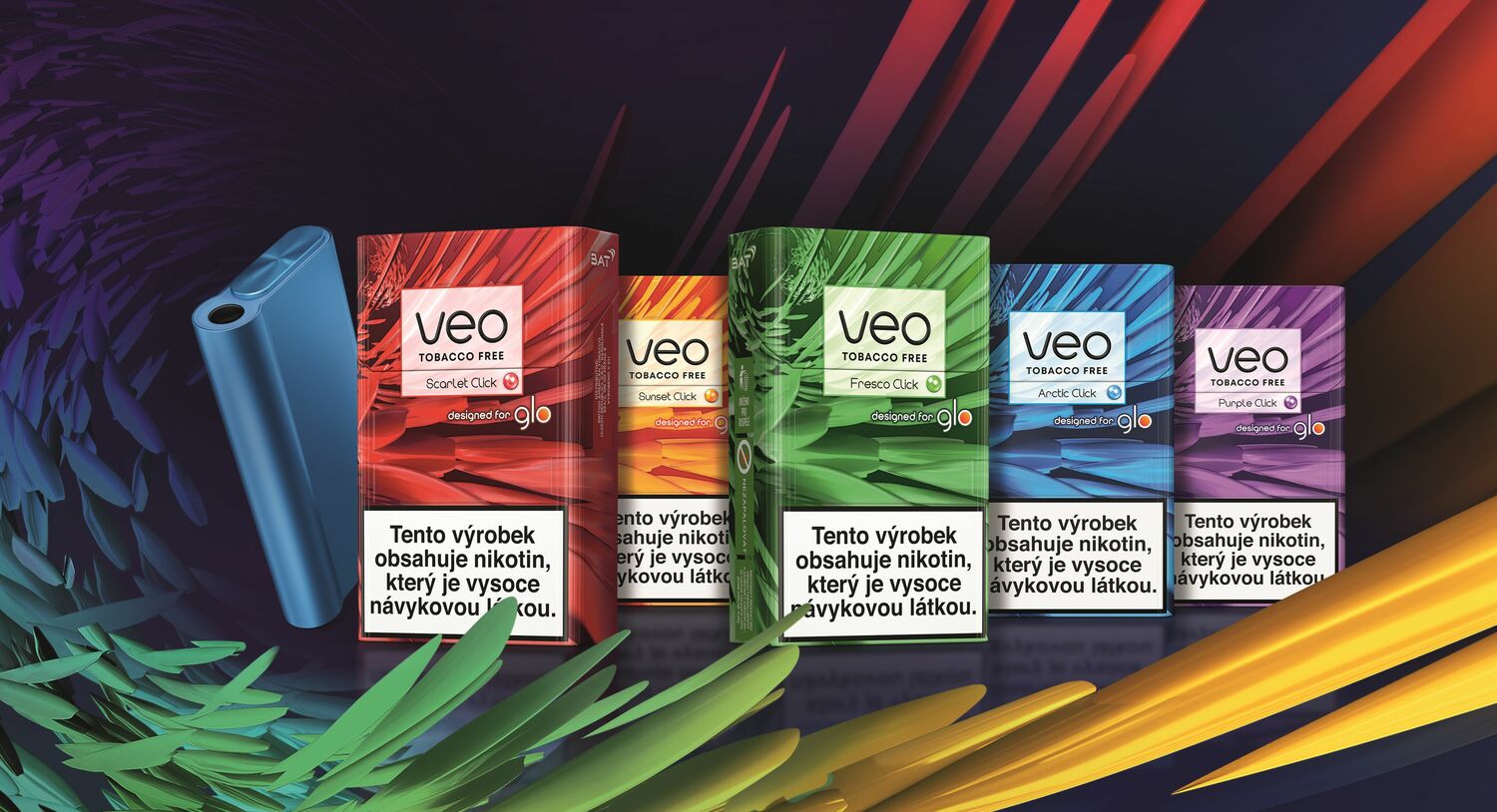 Společnost British American Tobacco uvádí jako první na trh novou řadu zahřívaných nikotinových náplní veo™ bez obsahu tabáku
