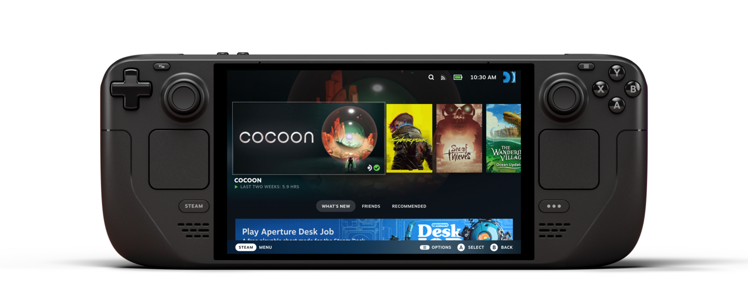 Byl představen aktualizovaný Steam Deck s OLED displejem. Vydrží déle a má jas až 1000 nitů