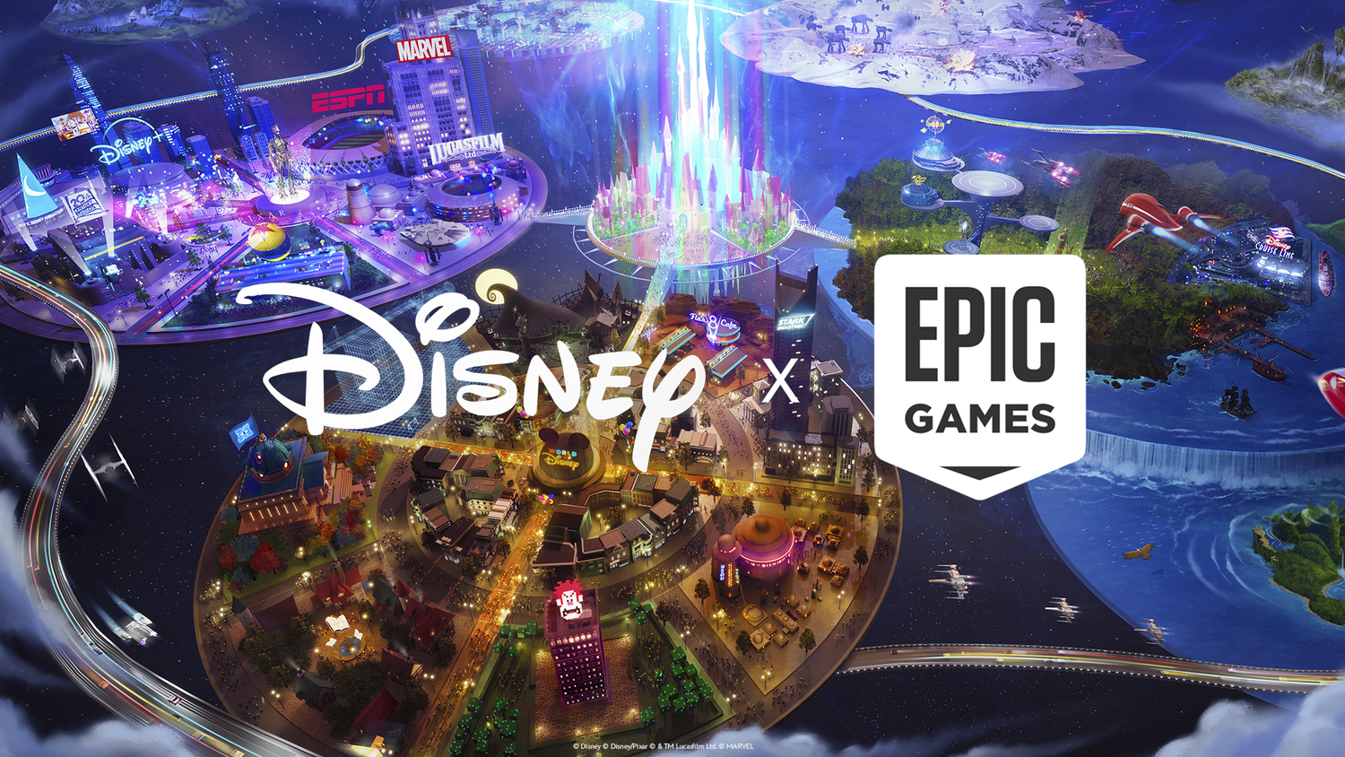 Společnost Disney zahajuje miliardovou spolupráci s Epic Games Společnost Disney zahajuje miliardovou spolupráci s Epic Games