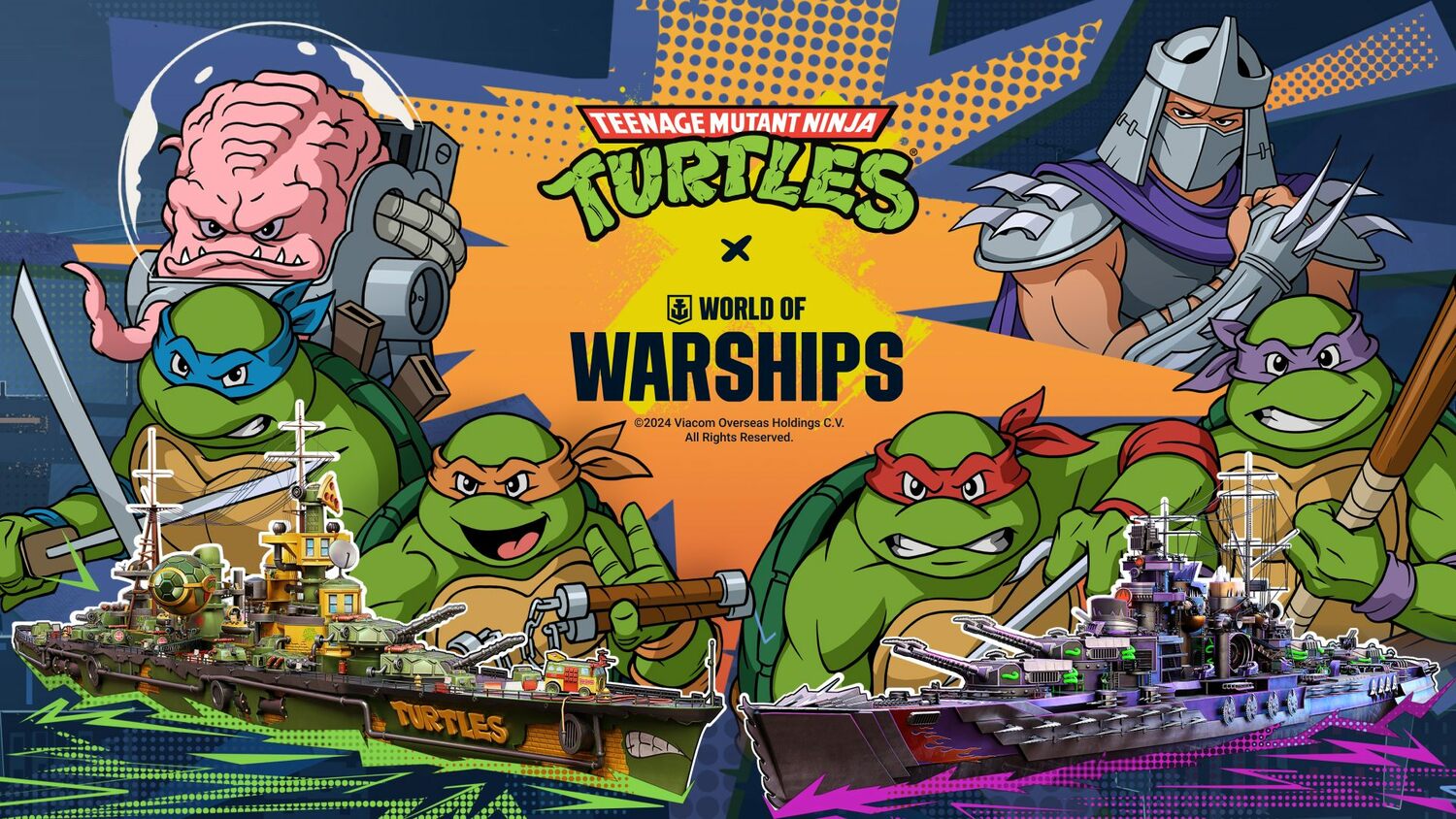Želvy Ninja se poprvé dostávají do World of Warships v historické spolupráci