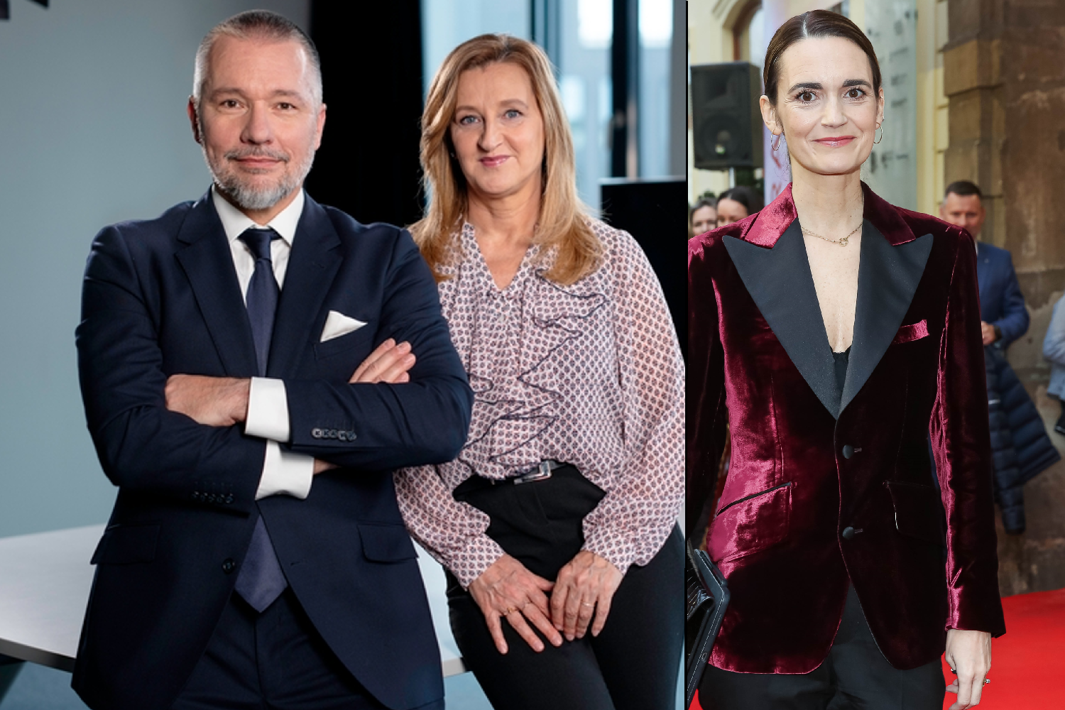 Martin Veselovský s Danielou Drtinovou a Daniela Brzobohatá.