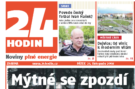 Bezplatný deník 24 hodin končí