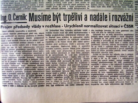 Oldřich Černík a normalizace.