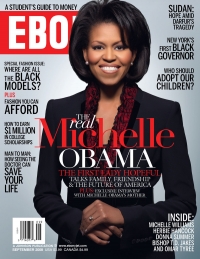 Michelle Obamová jako silná žena na obálce magazínu Ebony.