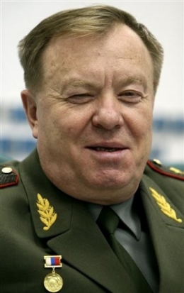 Velitel ruských strategickcýh raketových vojsk Nikolaj Solovcov.