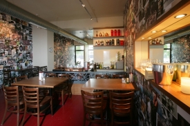 Interiér restaurace Na Kopci.