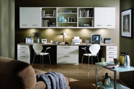 Domácí kancelář podle studia Closet Max.