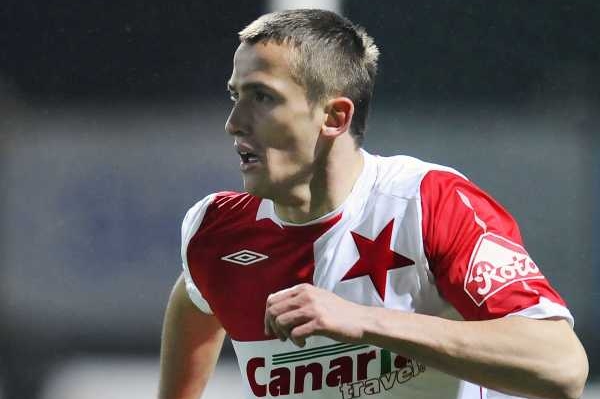 Tomáš Pekhart svým gólem rozhodl o výhře Slavie v Jablonci.