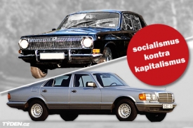 GAZ-24 kontra Mercedes-Benz třídy S