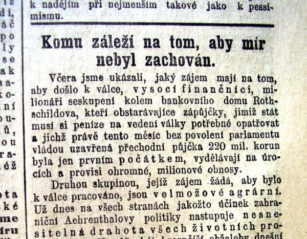 Kdo chce válku podle Práva lidu.