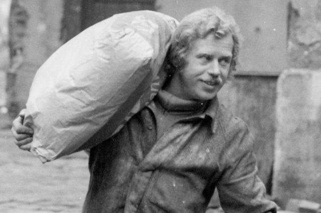 Václav Havel v pivovaru.