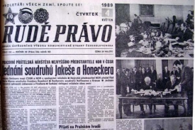 Květen 1989, Jakeš vítá Honeckera.