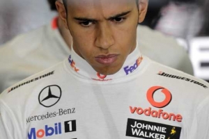 Britský pilot stáje Mclaren Lewis Hamilton.