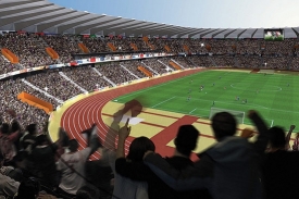 Plánovaný stadion pojme až 30 tisíc diváků. Plánovaný stadion pojme až 30 tisíc diváků.
