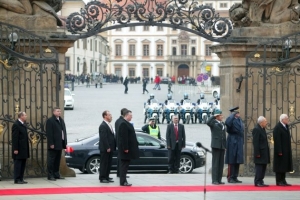 Hrad má na starosti státní návštěvu amerického prezidenta.