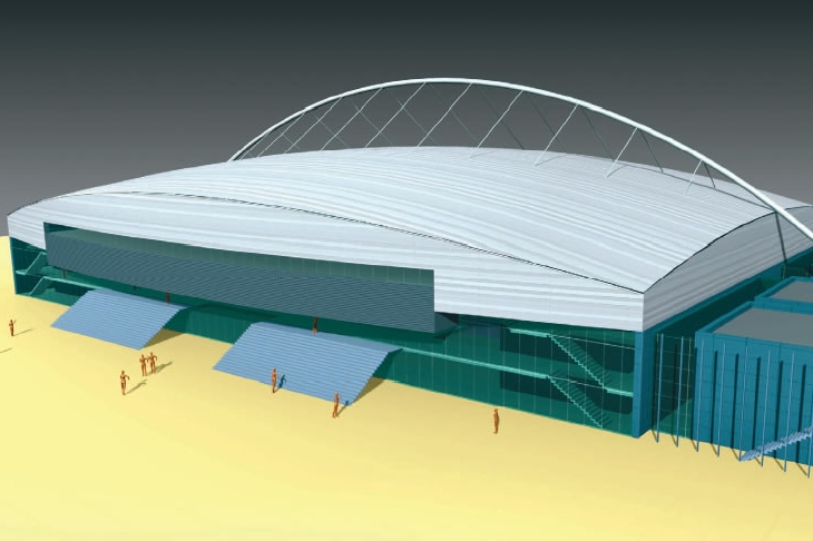 Stavba zimního stadionu v Chomutově vyjde na 1,46 miliardy korun. Stavba zimního stadionu v Chomutově vyjde na 1,46 miliardy korun.