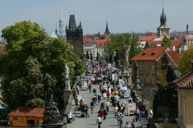 Antonín Votava tvořil na Karlově mostě. 