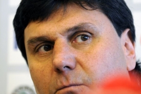 Trenér hokejové reprezentace Vladimír Růžička.