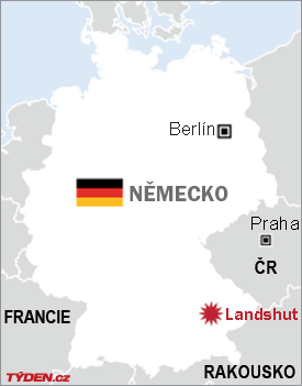 Mapa Německa
