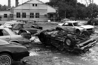 Útok na americkou vojenskou základnu ve Frankfurtu n/M. roku 1985.