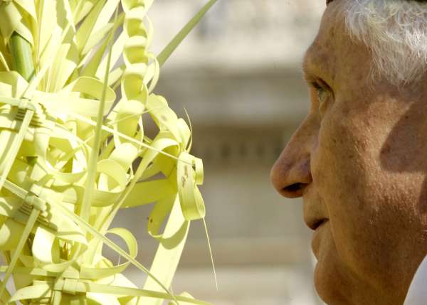 Papež je zaneprázdněn. Benedikt XVI. na Květnou neděli.