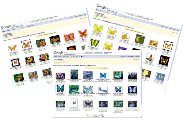 Google Image Search nyní umožňuje filtrovat obrázky podle barev.