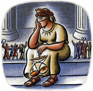Spravedlnost (ilustrace).