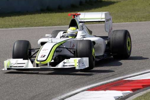 Jenson Button ze stáje Brawn GP, aktuální lídr formule 1.