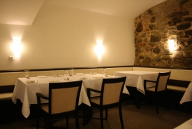 Interiér restaurantu Chez Miro.