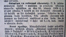 Vyhláška o sběru chroustů.