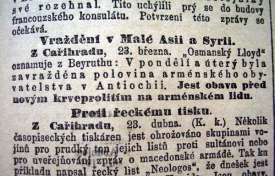 Vraždění Arménů v Turecku.