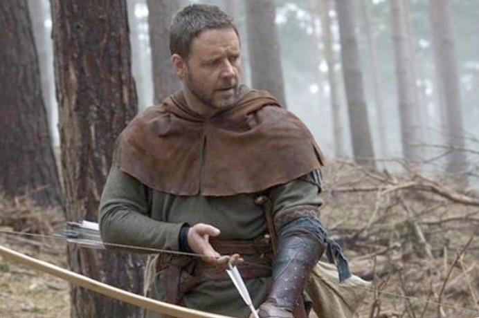 Russell Crowe jako Robin Hood.