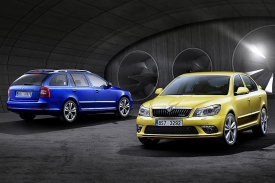 Škoda Octavia RS je oblíbenější ve verzi kombi než liftback.