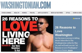 Obama na obálce Washingtonian.