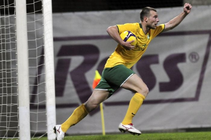 Benjamin Vomáčka v dresu Žiliny. V létě se přestěhuje do Slavie.