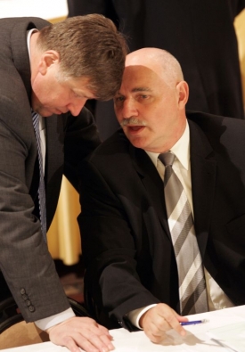 Jaroslav Vacek (vlevo) a Pavel Mokrý.