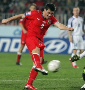Fotbalový útočník Martin Fenin.