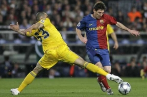 Momentka ze z&aacute;pasu Barcelona - Chelsea 0:0.