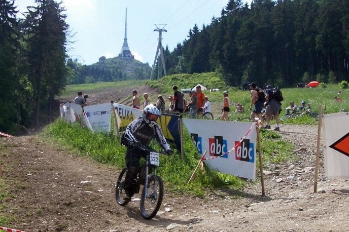 Bikepark pod Ještědem.