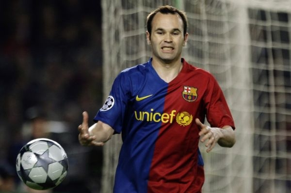 Andrés Iniesta. Jedna z útočných hvězd Barcelony.
