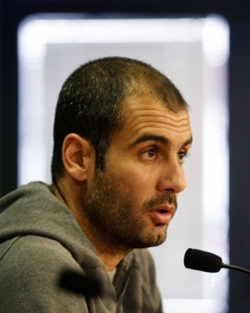 Trenér Barcelony Joseph Guardiola.
